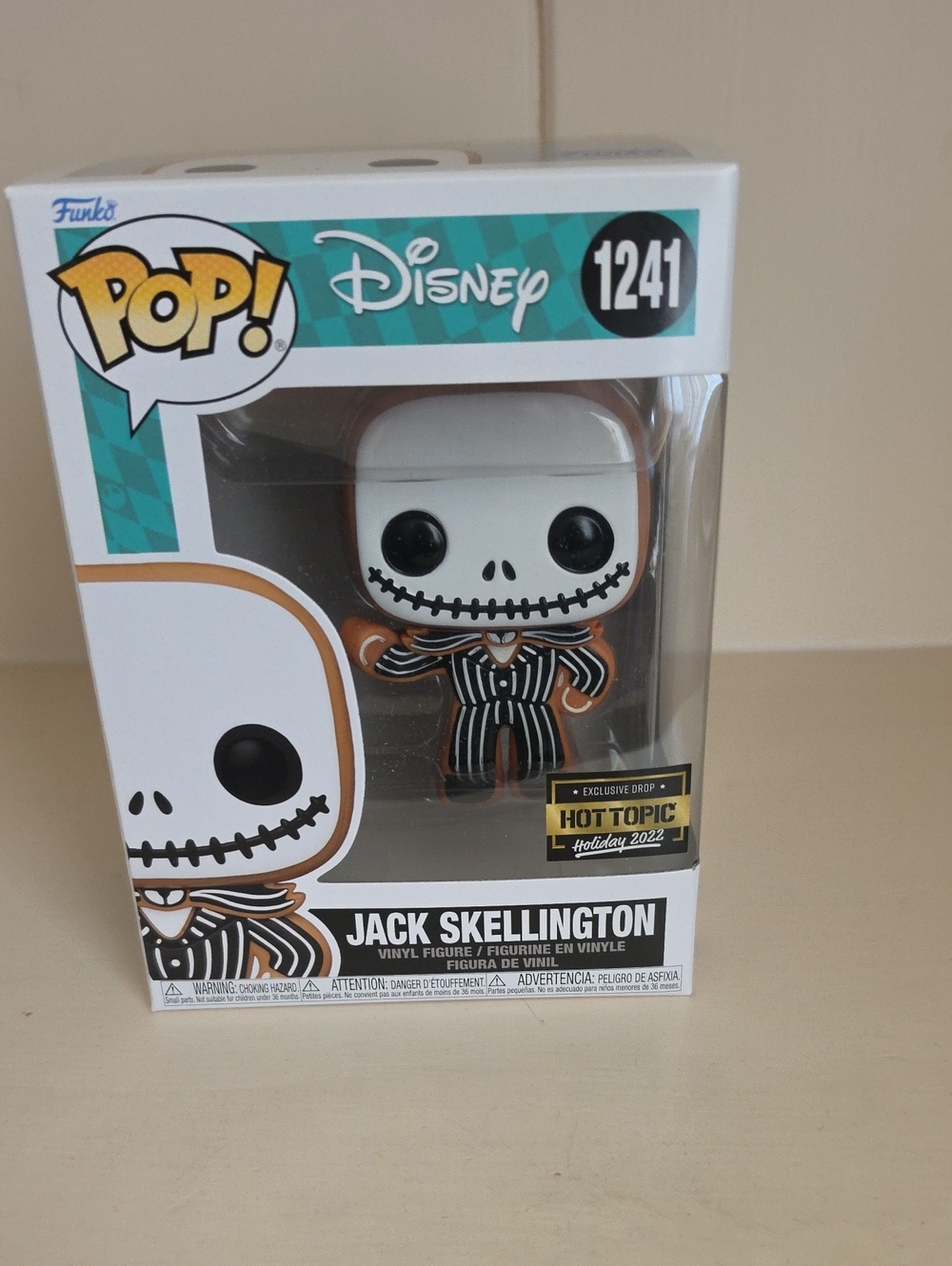 Funko Jack Skellington Pop! Vinyl with Black, White and Orange Accents